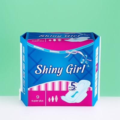 Хорошая цена. 285мм Крылатые женские санитарные салфетки Отличная абсорбция Мягкие нетканые подушки для комфорта онлайн