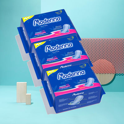 Хорошая цена. OEM Бренд Modenna Размер Женщины Пахта Менструальные прокладки Санитарная салфетка онлайн